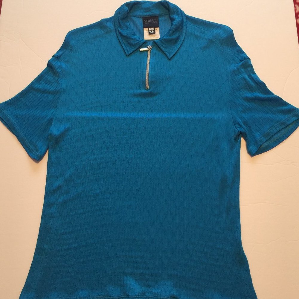 VERSACE  MENS JEAN COUTURE POLO